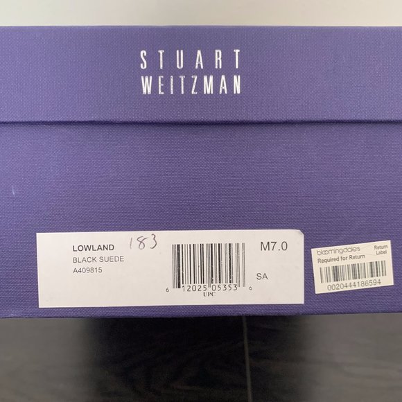 Stuart Weitzman Black Suede Lowland Over-The-Knee Boots - Picture 16 of 16